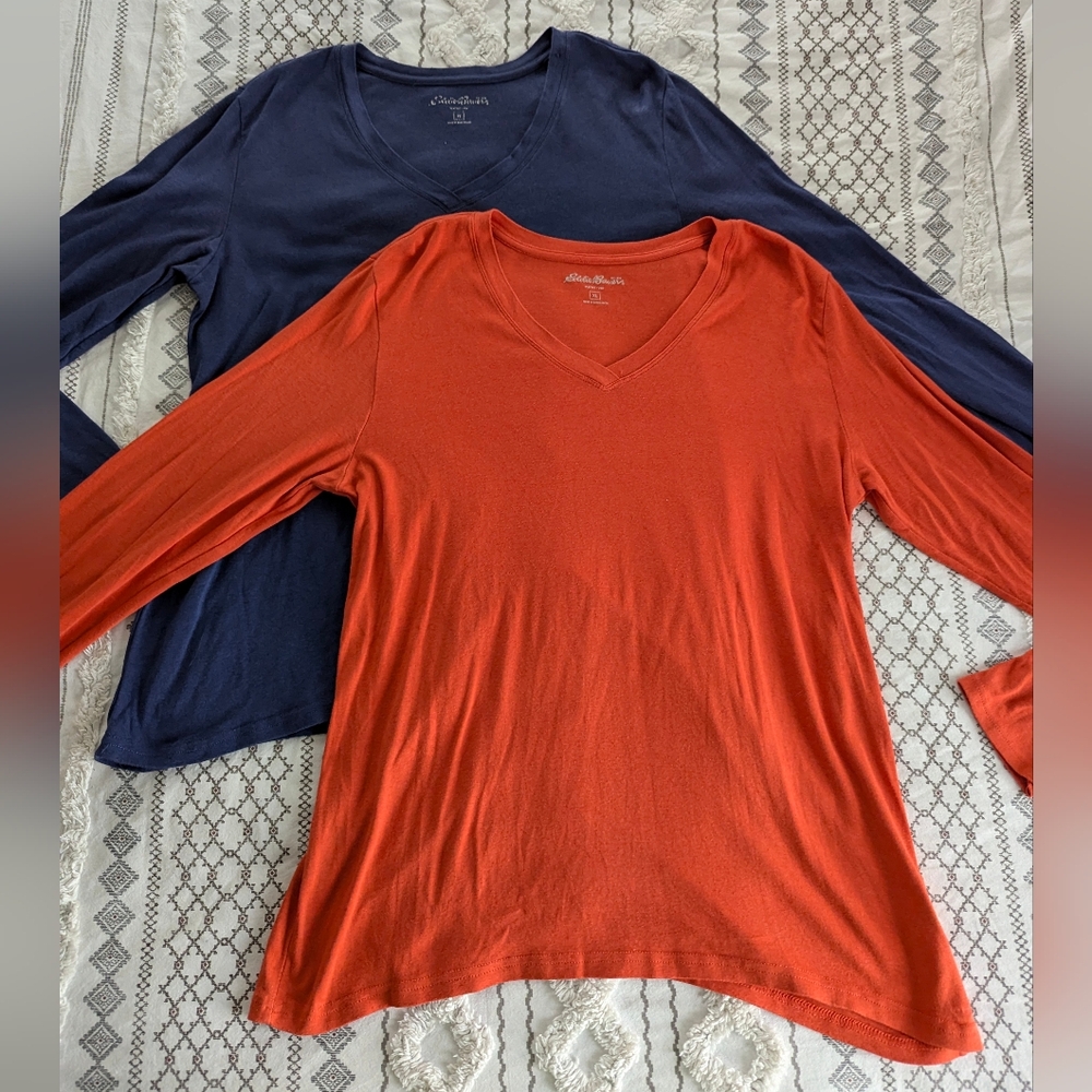2 Eddie Bauer Favorite Shirts